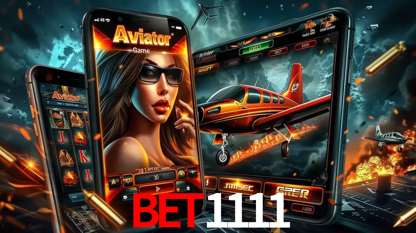 O popular jogo de apostas Aviator exibido em vários celulares e tablets, mostrando a interface emocionante e a ação de voo disponíveis para jogar agora no bet1111.